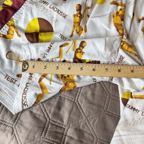 Flow Society Shorts Mens Medium Authentic Lacrosse Gear Crash Test Dummy - Picture 13 of 16